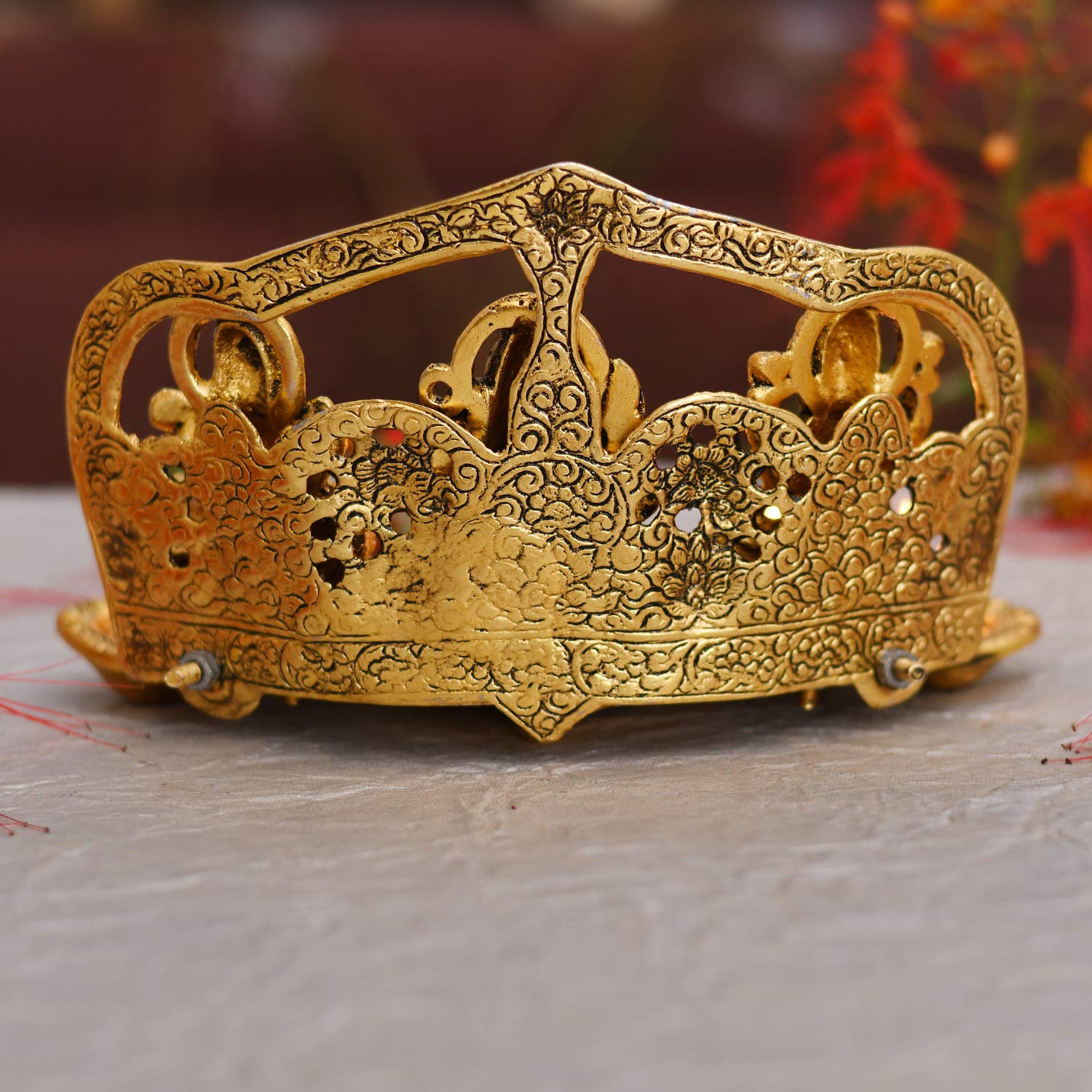 Laxmi Ganesh Saraswati Idol Diya Oil Lamp - Traditional Diya for Diwali