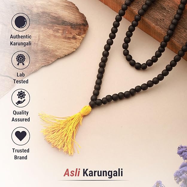 Original Karungali Malai 108-beads Ebony Wood
